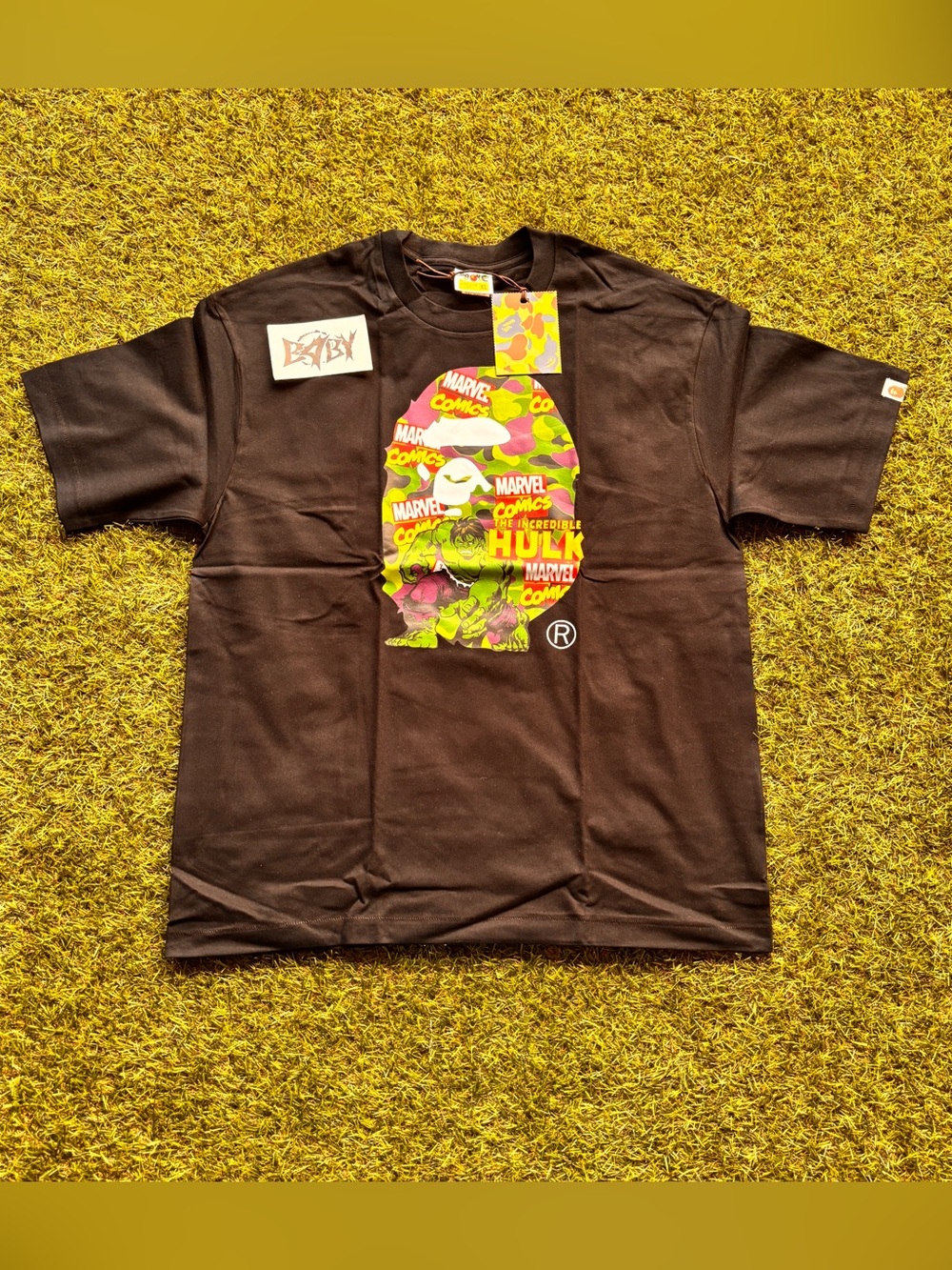 BAPE X MARVEL HULK BLACK TEE XL